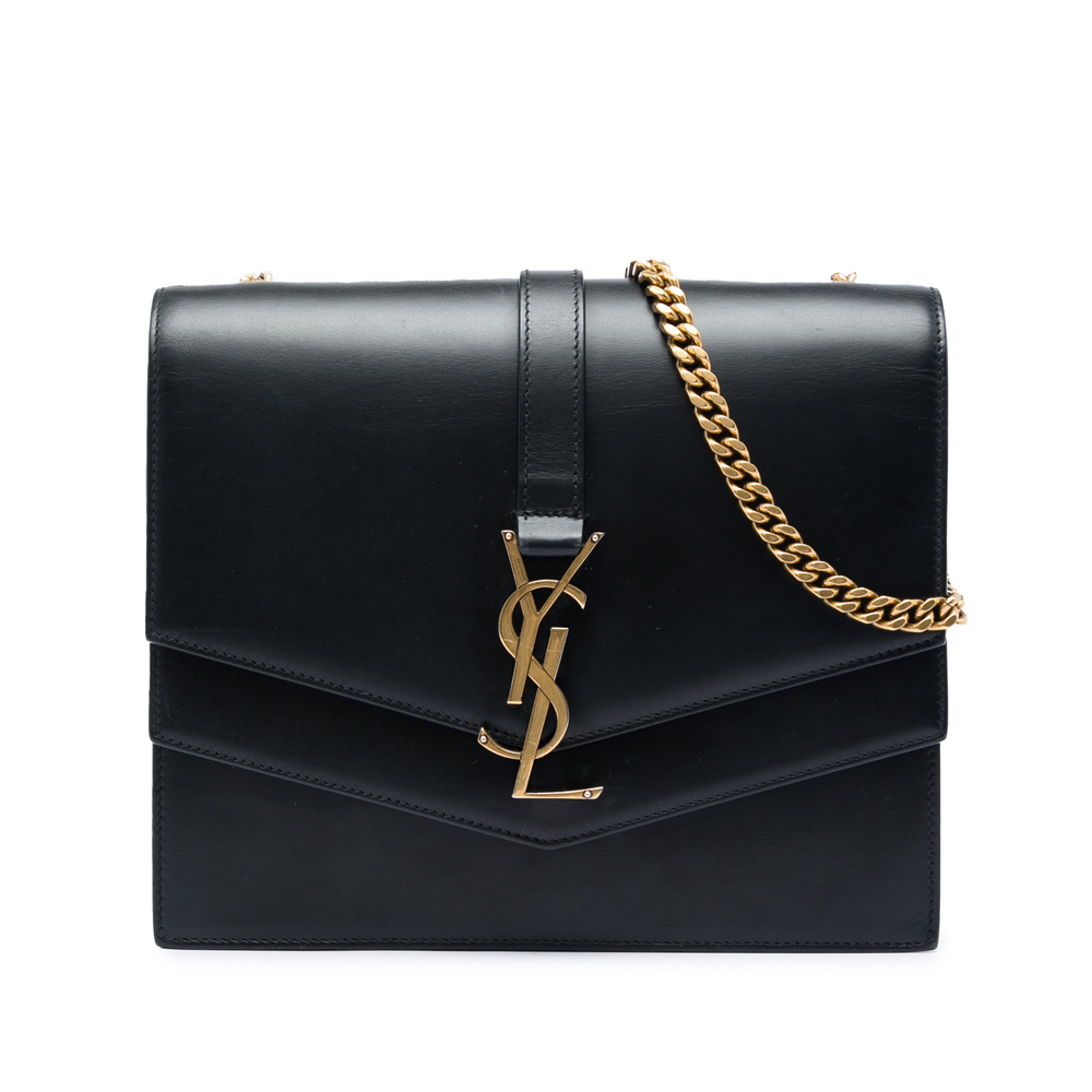 Pre-Loved Saint Laurent Medium Leather Monogram Sulpice Crossbody